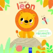 Portada Cuento con marioneta de dedo. Leo el león