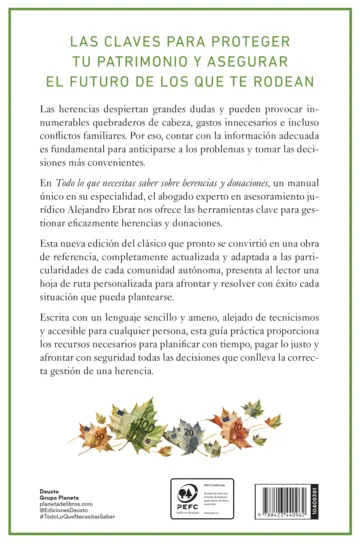 Contraportada Todo lo que necesitas saber sobre herencias y donaciones