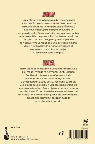 Contraportada Amor a todo gas