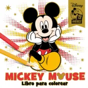 Portada Mickey Mouse. Libro para colorear. Especial 90 aniversario