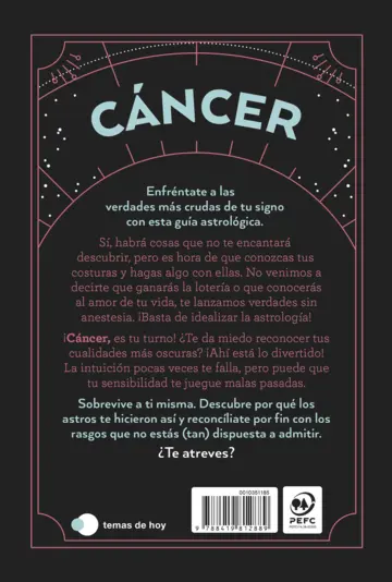 Contraportada Cáncer: Todo lo que odias de tu signo y todavía no sabes