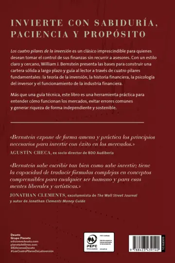 Contraportada Los cuatro pilares de la inversión