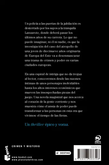 Contraportada El tiempo de las fieras