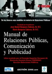 Portada Manual de Relaciones Públicas, Comunicación y Publicidad