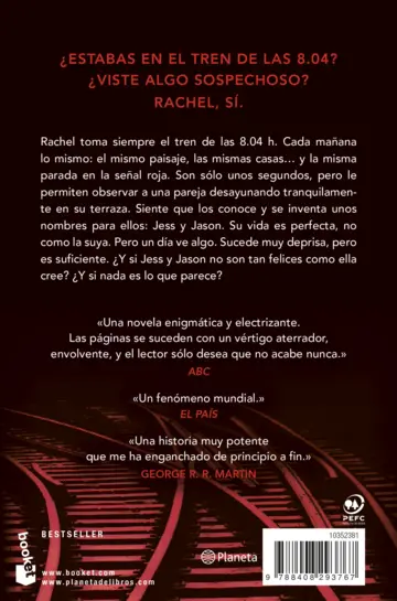 Contraportada La chica del tren