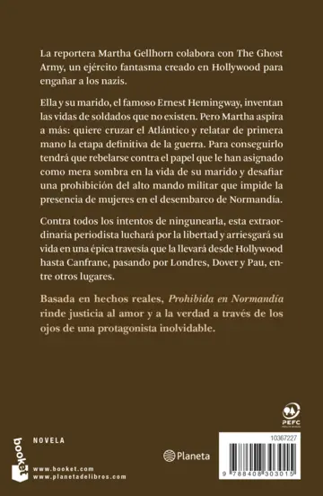 Contraportada Prohibida en Normandía