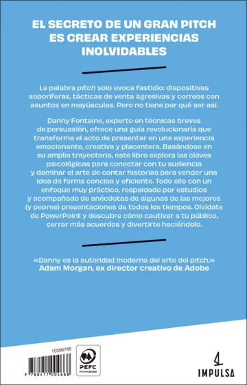 Contraportada Pitch. El arte de vender ideas