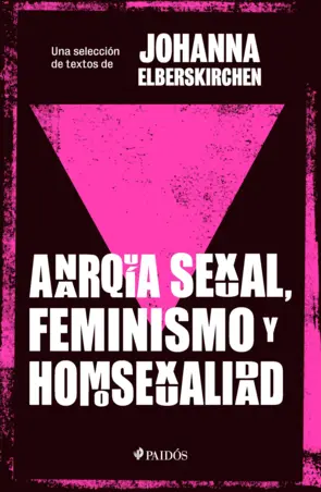 Portada Anarquía sexual, feminismo y homosexualidad