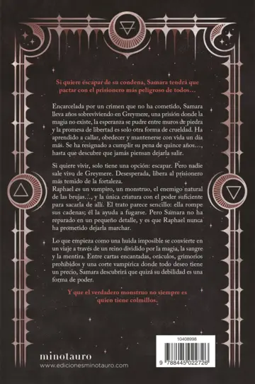 Contraportada Reino de magia oscura nº 01 Un pacto sangriento