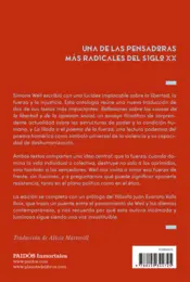 Miniatura contraportada Escribir contra la fuerza