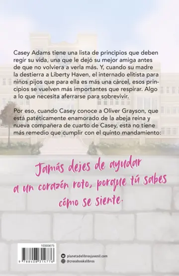 Contraportada Liberty Haven 1. Los diez mandamientos de Casey Adams