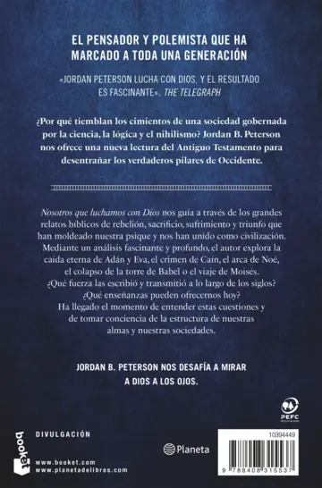 Contraportada Nosotros que luchamos con Dios