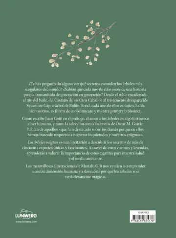 Contraportada Los árboles mágicos