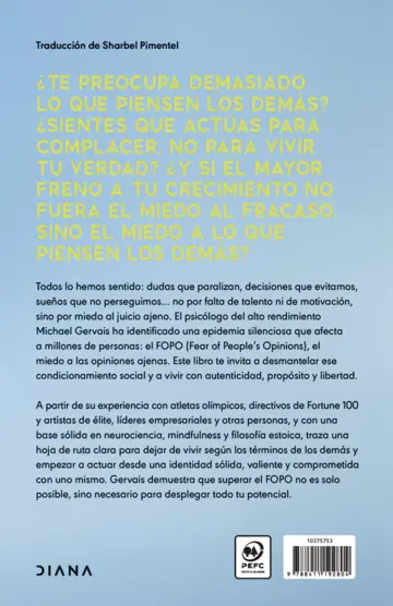 Contraportada Lo que piensen los demás está de más