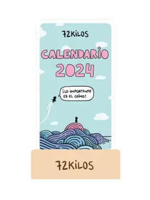 Portada Calendario mesa de tarjetas 2024 72 kilos