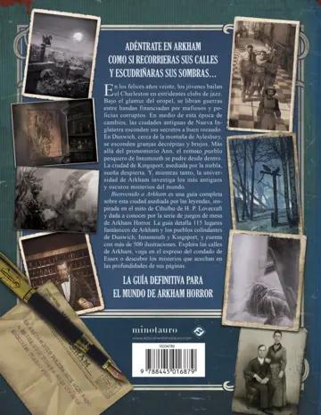 Contraportada Bienvenido a Arkham