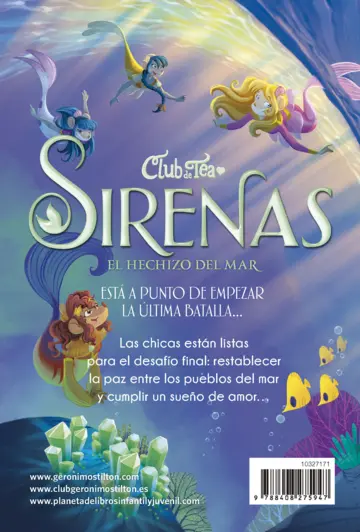 Contraportada Sirenas. El hechizo del mar