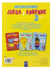 Miniatura contraportada Vacaciones. Juega y aprende. 3 años