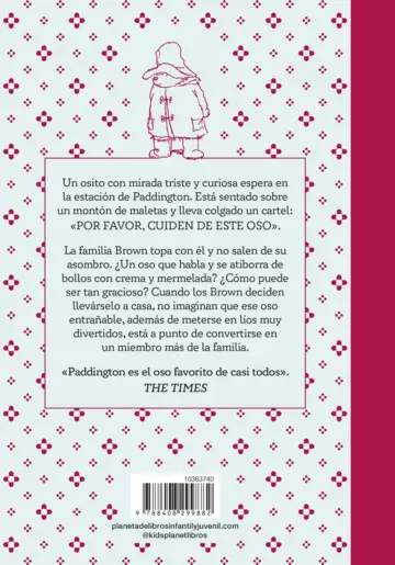 Contraportada Un oso llamado Paddington