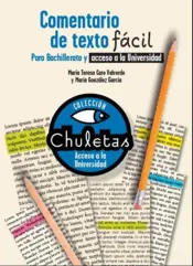 Portada Comentario de texto fácil para Bachillerato