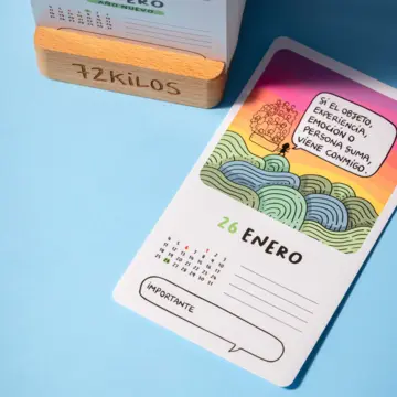 Imagen extra Calendario mesa de tarjetas 2027 - 72 kilos 3