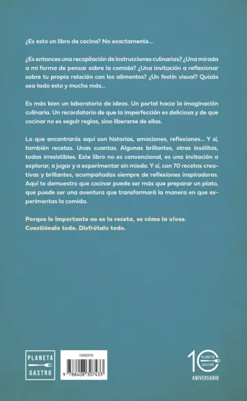 Contraportada ¿Es esto un libro de cocina?