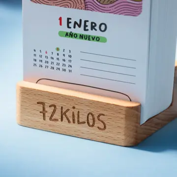 Imagen extra Calendario mesa de tarjetas 2027 - 72 kilos 1