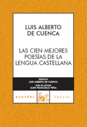 Portada Las cien mejores poesías de la lengua castellana