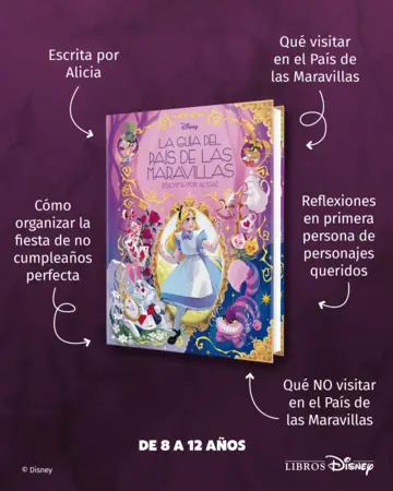 Contraportada La guía del País de las Maravillas (escrita por Alicia)