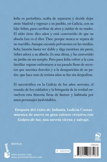 Contraportada Golpes de luz