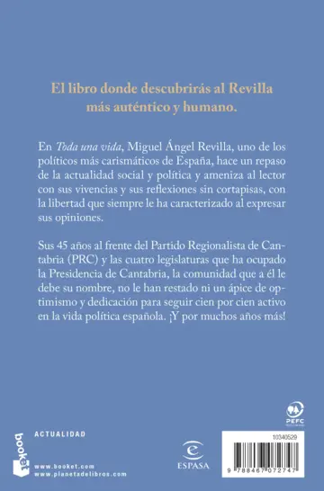 Contraportada Toda una vida