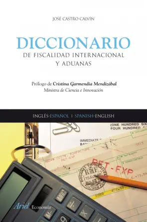 Portada Diccionario de fiscalidad internacional y aduanas