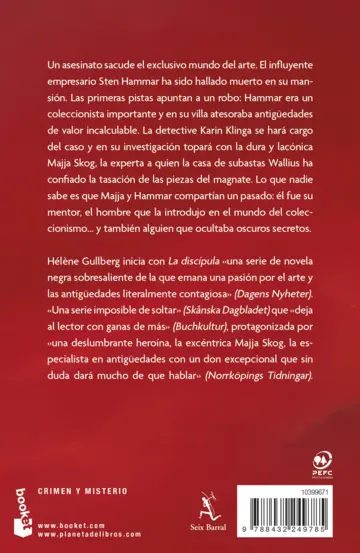 Contraportada La discípula