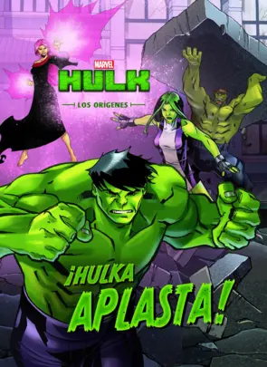 Portada Hulk. Los orígenes. ¡Hulka aplasta!
