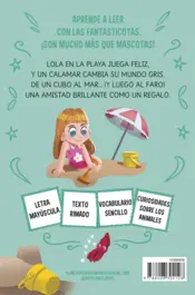 Miniatura contraportada Aprende a leer con Las Fantasticotas 13. Lola juega con las olas