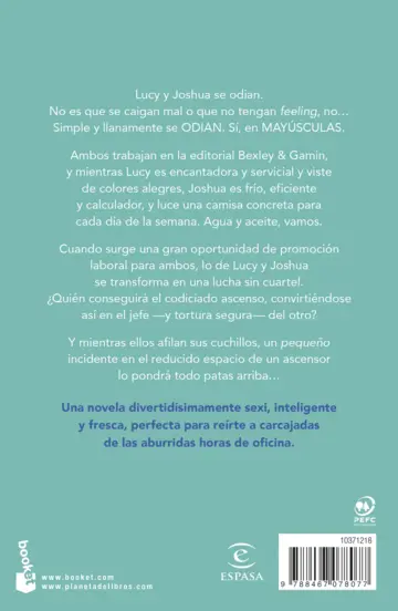 Contraportada Cariño, cuánto te odio (The Hating Game)