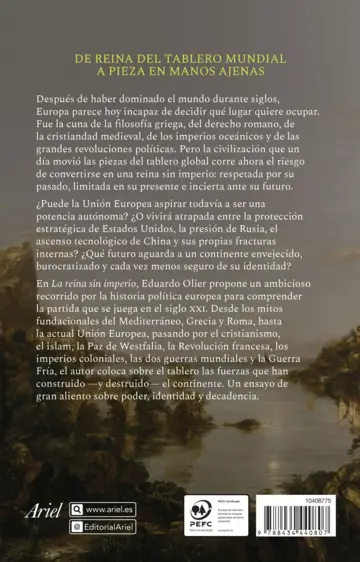 Contraportada La reina sin imperio