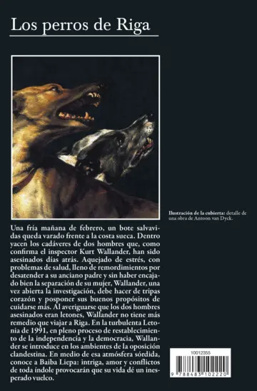 Contraportada Los perros de Riga