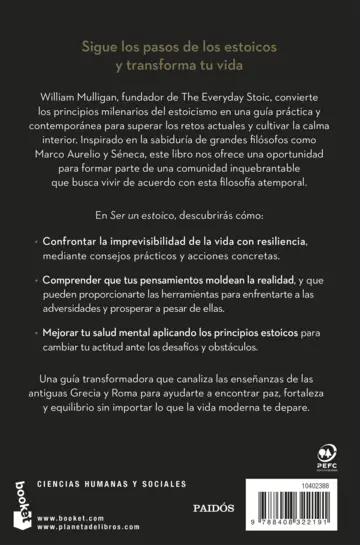 Contraportada Ser un estoico