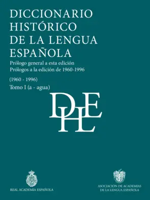 Portada Diccionario histórico de la lengua española (Tomos I a X)
