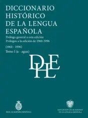 Portada Diccionario histórico de la lengua española (Tomos I a X)
