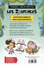 Miniatura contraportada Aprende a leer con... Los Detectives Zoopencos 1. El monstruo del río Nesi
