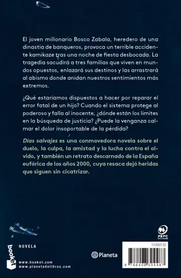 Contraportada Días salvajes