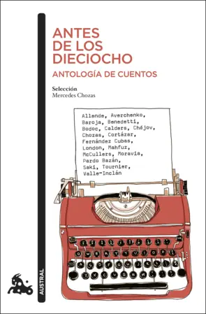 Portada Antes de los dieciocho. Antología de cuentos