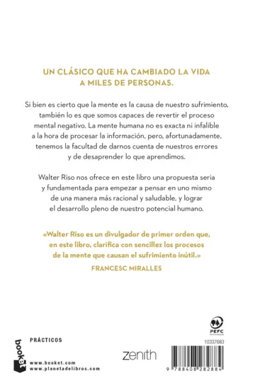 Contraportada Pensar bien, sentirse bien