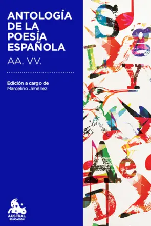 Portada Antología de la poesía española