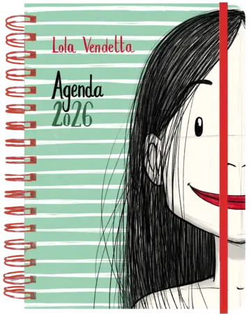 Portada Agenda anual semanal 2026 Lola Vendetta