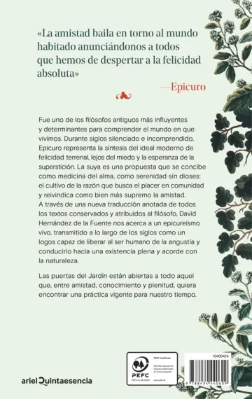 Contraportada El jardín de la felicidad