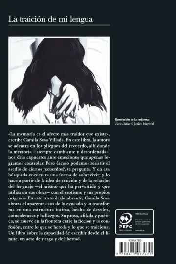 Contraportada La traición de mi lengua
