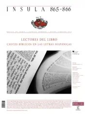 Portada Lectores del Libro: cauces bíblicos en las letras hispánicas (Ínsula n° 865-866)